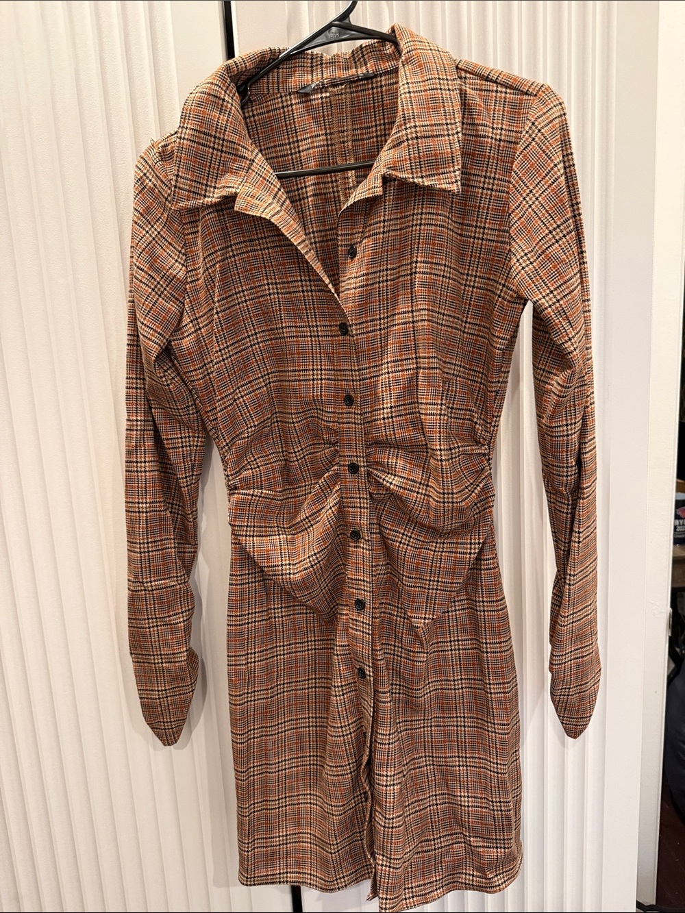 Zara Plaid Jacket in Brown, Tan & Black